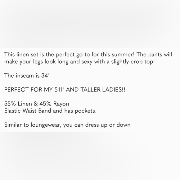 Sage Linen Set - excellent condition - Picture 3 of 4